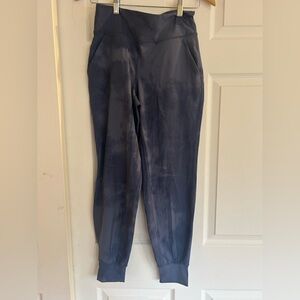 Women’s nylon lycra tapered Jogger workout pants  2 pocket size m